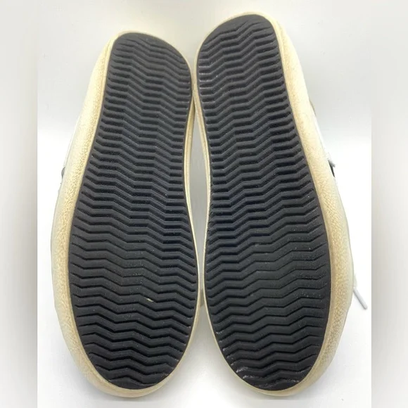 Steve Madden Womens 7M Starling Star White Black Gold Sneakers Sporty Activewear - Picture 12 of 16